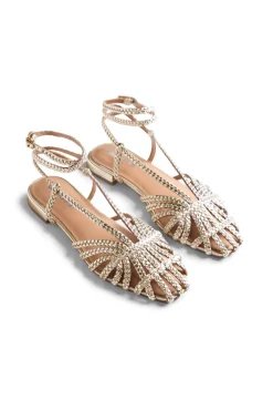 Sandalias cangrejeras piel trenzada