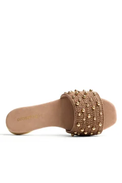 Sandalias crochet y cuentas perrinton