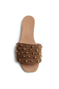 Sandalias crochet y cuentas perrinton
