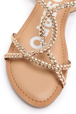 Sandalias de tiras finas trenzadas