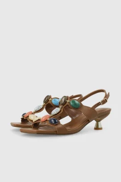 Sandalias efecto piel