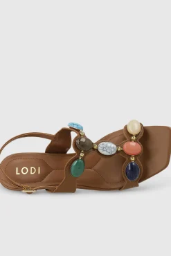 Sandalias efecto piel