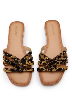 Sandalias piel estampado animal
