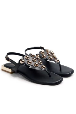 Sandalias piel tachas kaduna