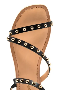 Sandalias piel tachas necedah