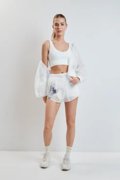 Short técnico ultra ligero malla blanco
