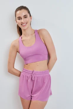 Short ultra ligero malla rosa