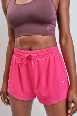 Short ultra ligero malla rosa