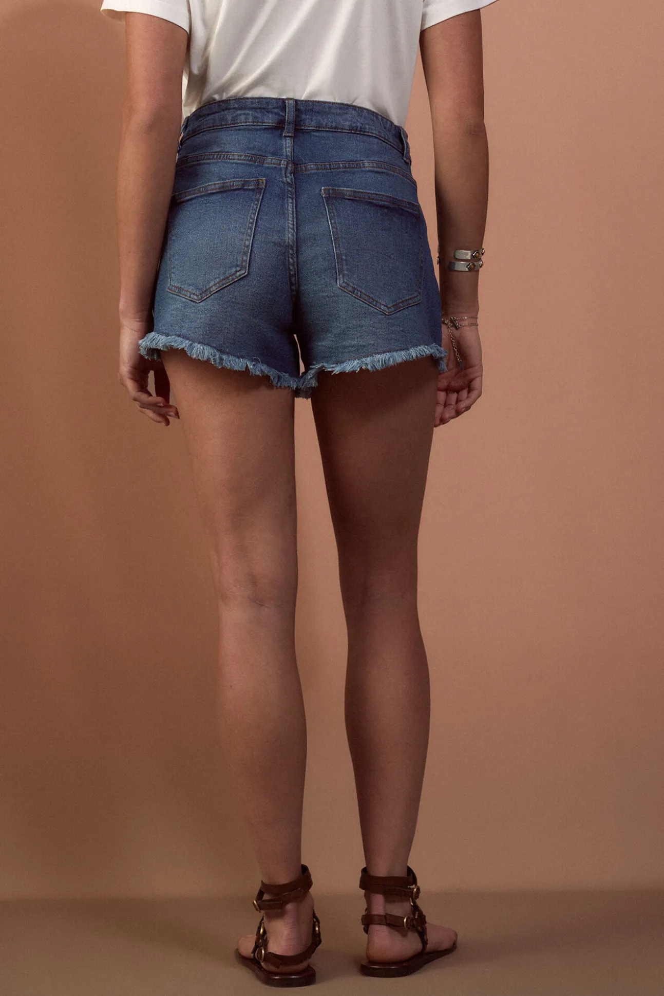 Short vaquero desflecado