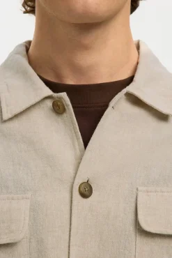 Sobrecamisa algodón lino