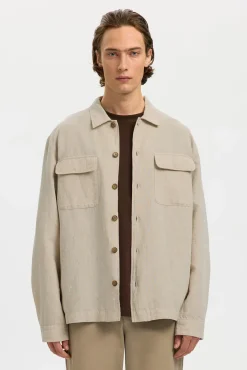 Sobrecamisa algodón lino