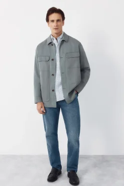 Sobrecamisa lisa Tencel