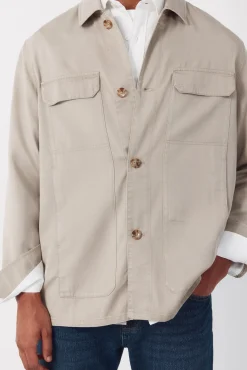 Sobrecamisa lisa Tencel