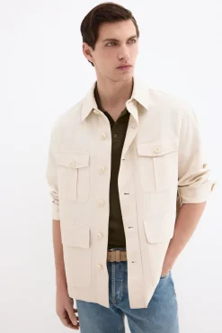 Sobrecamisa mezcla lino
