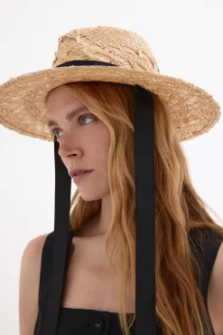 Sombrero rafia trenzado