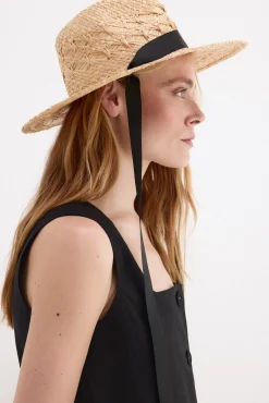 Sombrero rafia trenzado