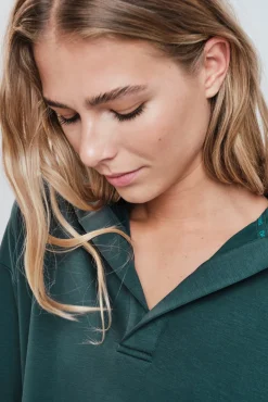 Sudadera capucha verde