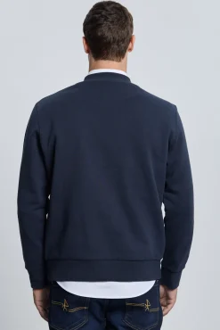 Sudadera 3 escudos azul marino