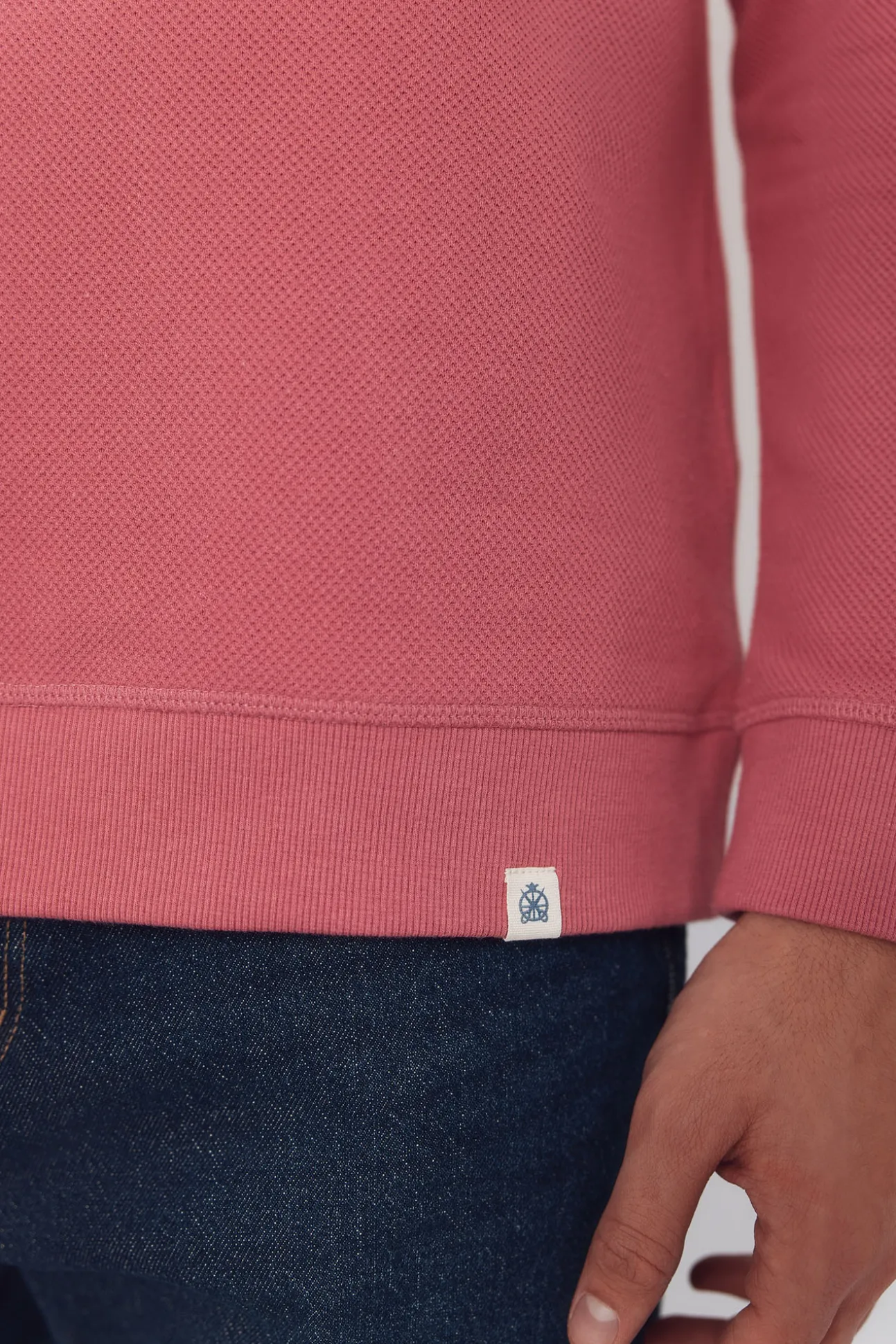 Sudadera estructura cuello caja