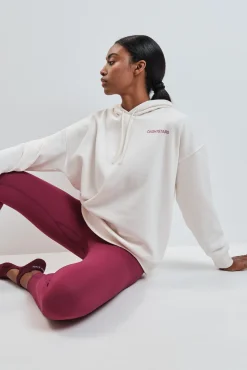 Sudadera felpa algodón blanco