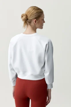 Sudadera Flora blanco