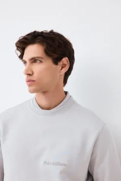 Sudadera logo cuello caja
