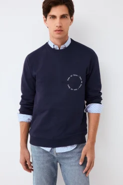 Sudadera logo cuello caja