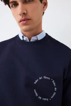 Sudadera logo cuello caja