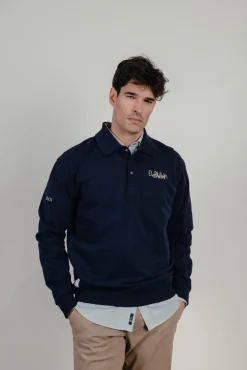 Sudadera unisex con cuello rugby
