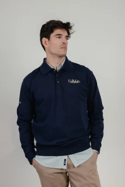 Sudadera unisex con cuello rugby