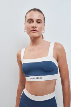 Sujetador deportivo bandeau 4D Stretch azul