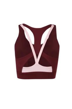 Sujetador deportivo burdeos 4D STRETCH