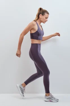 Sujetador deportivo crop 4D Stretch morado