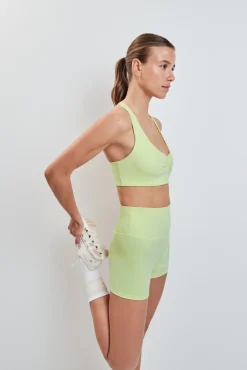Sujetador deportivo 4D Stretch amarillo