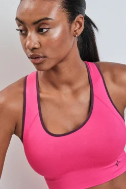 Sujetador deportivo 4D Stretch reversible rosa