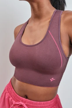 Sujetador deportivo 4D Stretch reversible rosa