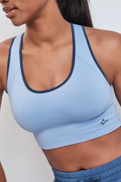 Sujetador deportivo 4D Stretch reversible azul