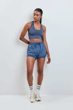 Sujetador deportivo 4D Stretch reversible azul