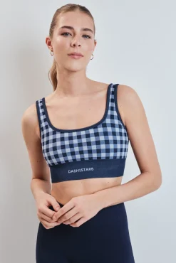 Sujetador deportivo SEAMLESS COMFORT vichy azul