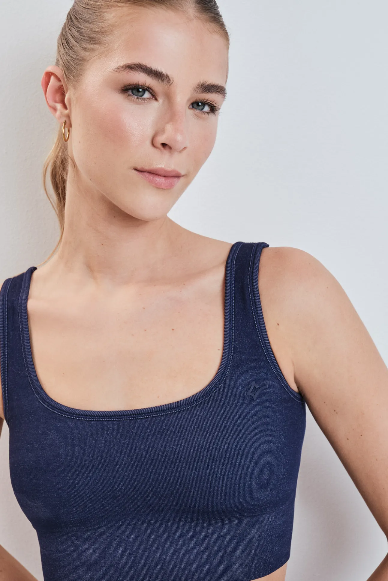 Sujetador deportivo SEAMLESS COMFORT vichy azul