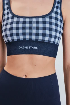 Sujetador deportivo SEAMLESS COMFORT vichy azul