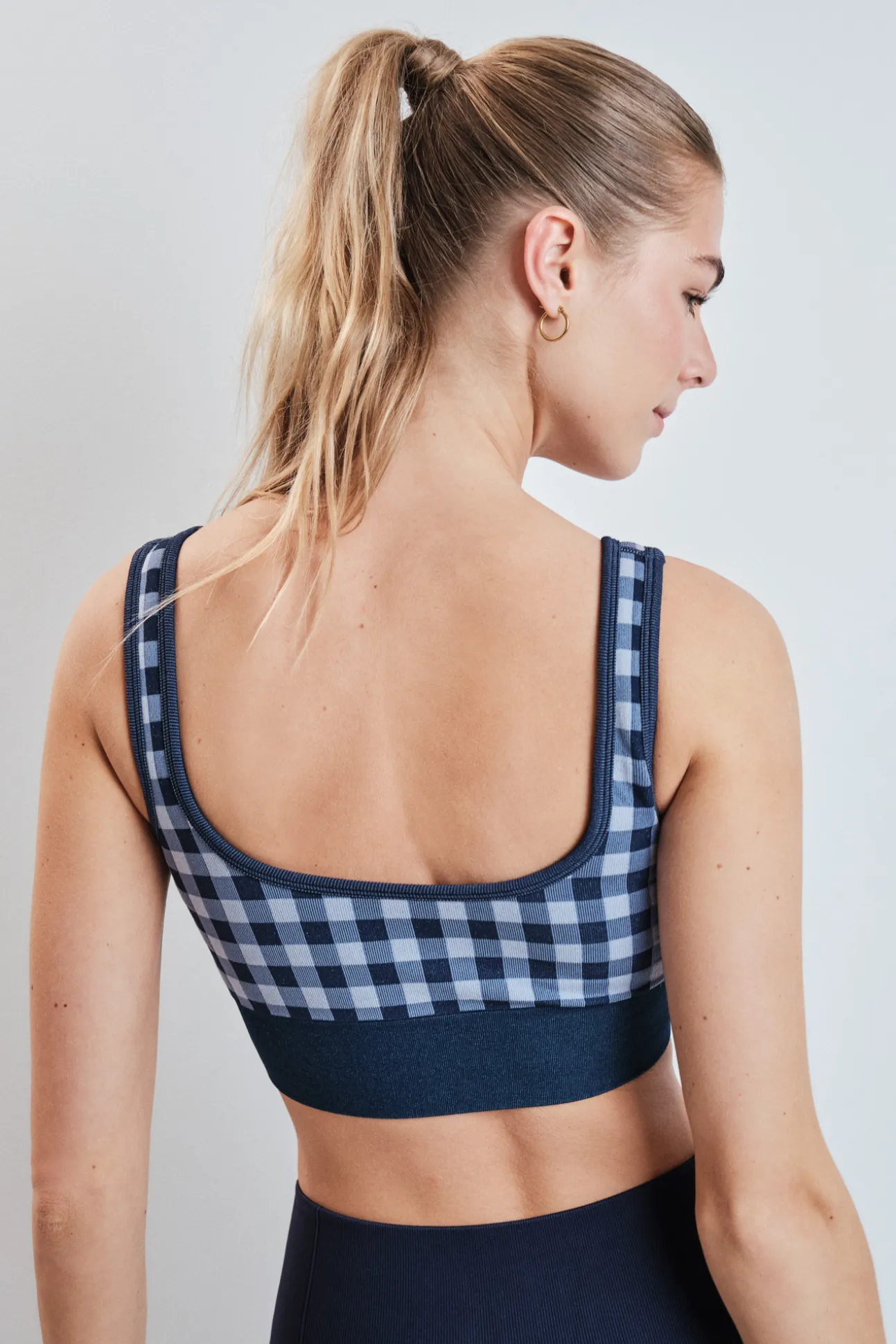 Sujetador deportivo SEAMLESS COMFORT vichy azul