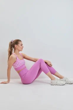 Sujetador deportivo SEAMLESS COMFORT vichy rosa