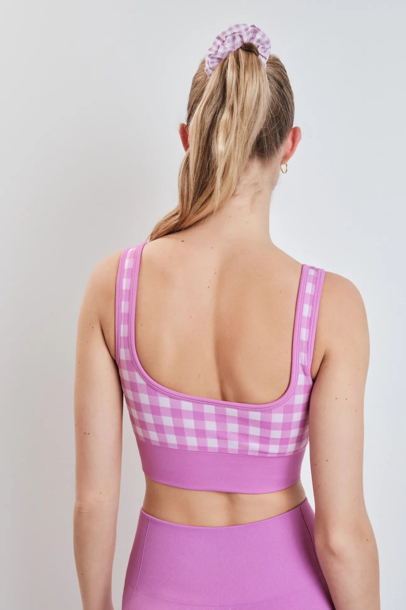 Sujetador deportivo SEAMLESS COMFORT vichy rosa