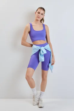 Sujetador deportivo SEAMLESS COMFORT vichy morado