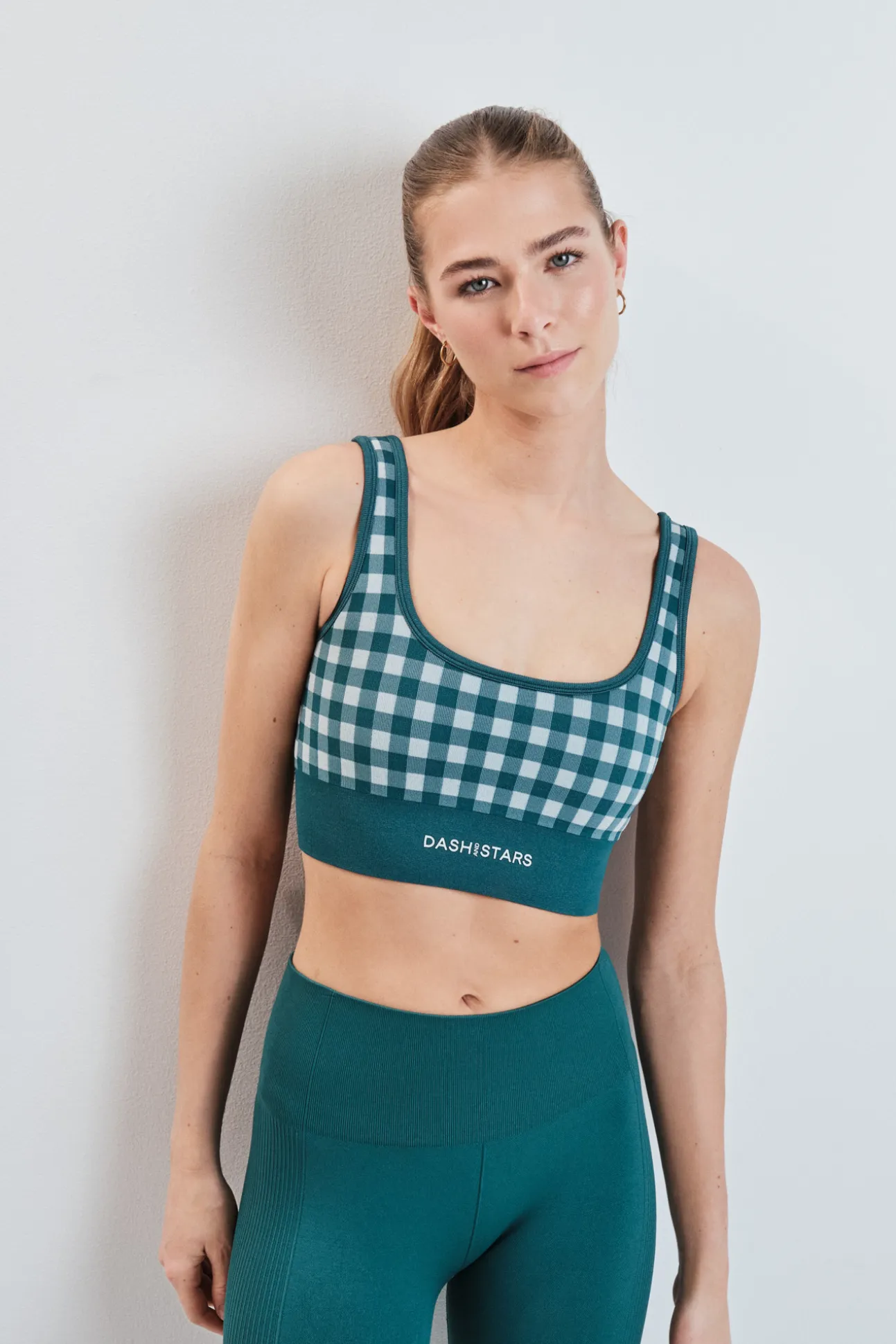 Sujetador deportivo SEAMLESS COMFORT vichy verde