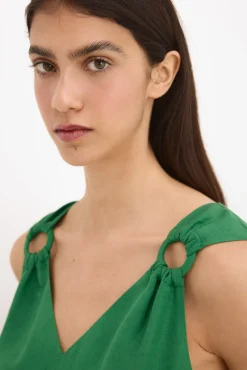 Túnica corta de lino
