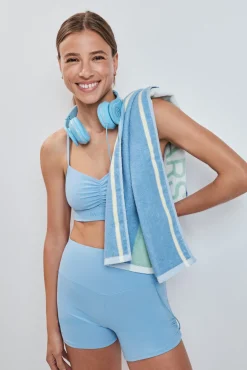 Toalla algodón azul