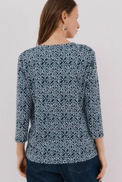 Top básico cuello mao