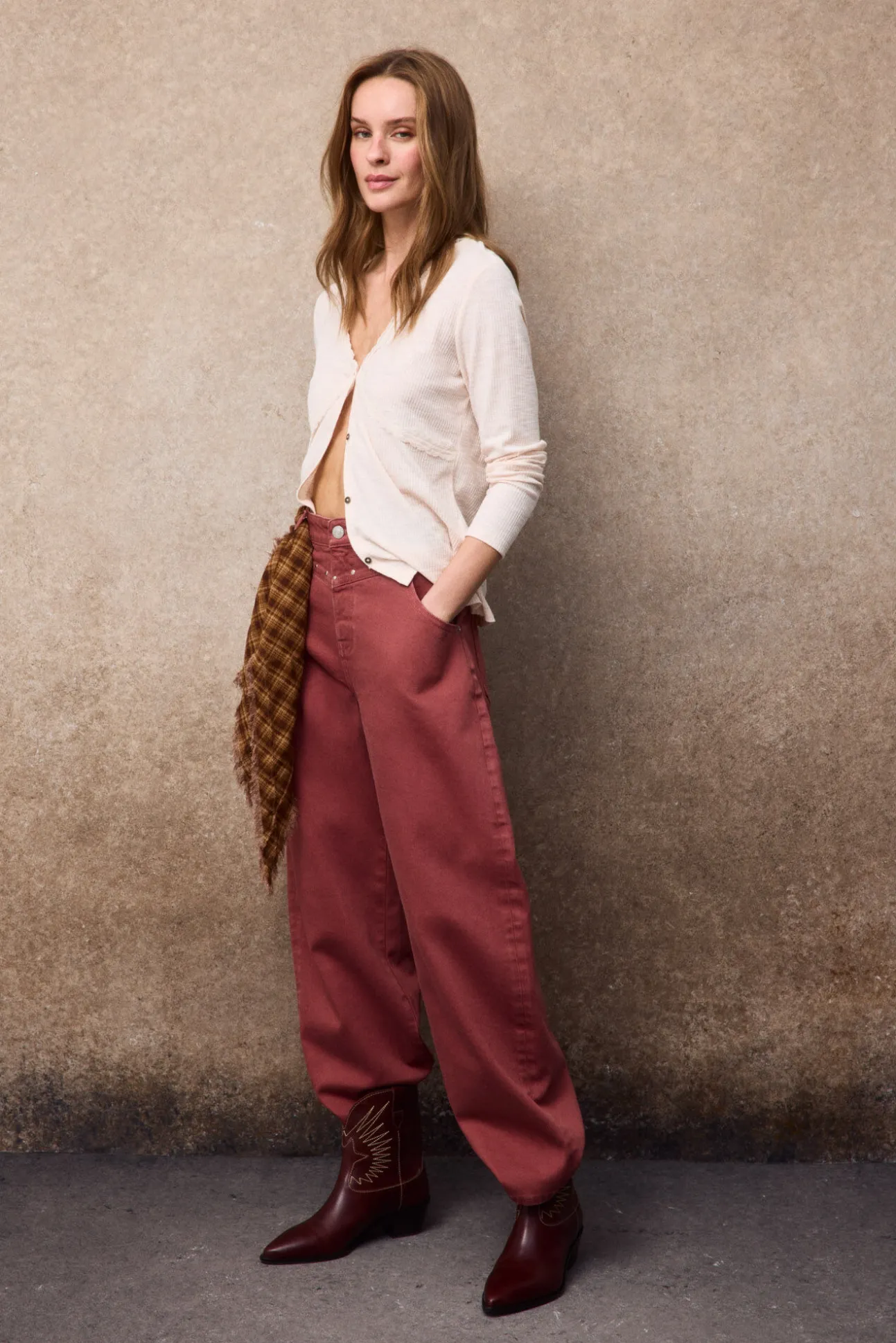 Top cardigan blonda